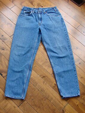 Vintage Levi's 506 Jeans Mens Orange Tab Cotton Medium Blue Wash Size 36 x 32